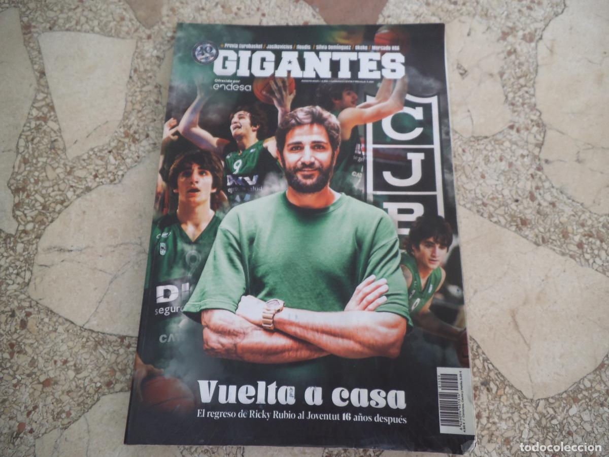 Sports collectibles: gigantes del basket n&ordm; 1559, vuelta a casa de ricky rubio, silvia dominguez, ser entrenador es una m