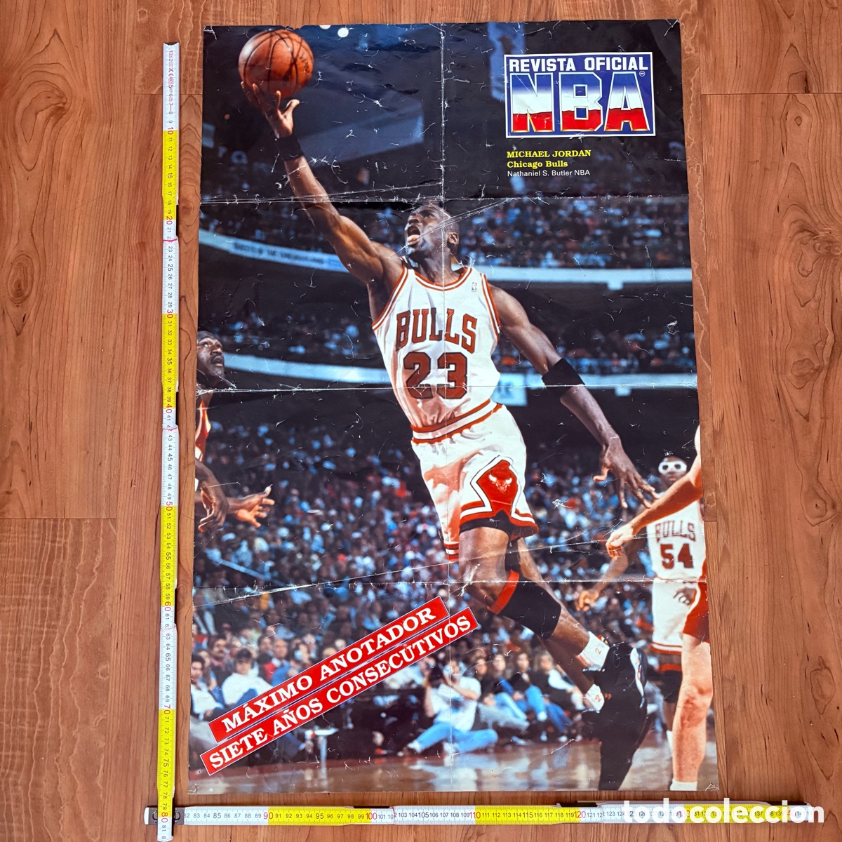 Sports collectibles: SUPER POSTER GIGANTE MICHAEL JORDAN DE LA REVISTA OFICIAL NBA N&ordm; 20 1993