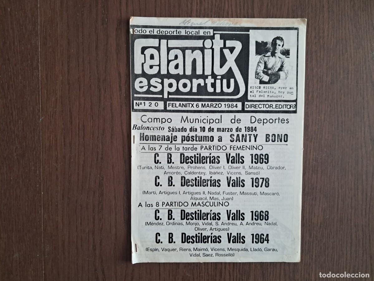 Sammelleidenschaft Sport: revista de deportes, Felanitx esportiu, n&ordm; 120, marzo 1984, Mallorca.