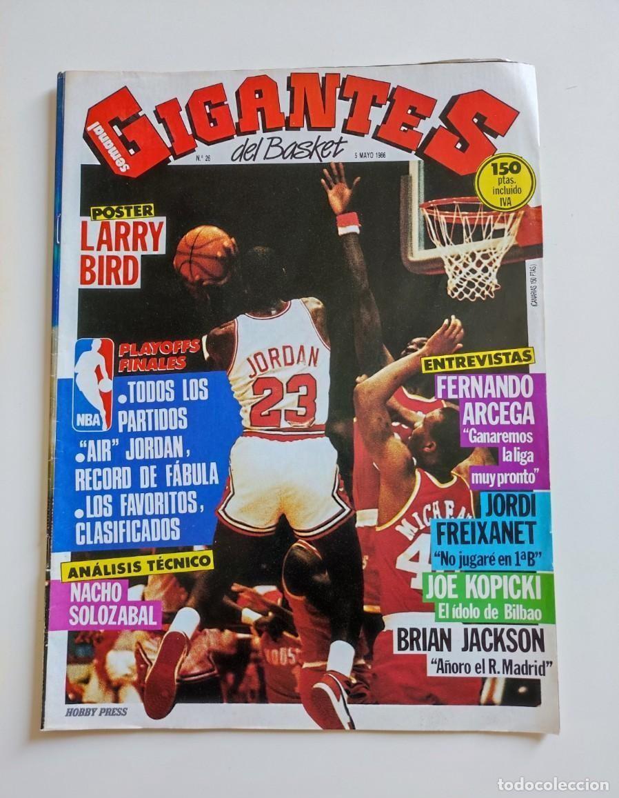 Collectionnisme sportif: REVISTA MAGAZINE GIGANTES DEL BASKET #26 MAYO 1986 MICHAEL JORDAN ROOKIE NIKE AIR JORDAN 1985 NBA