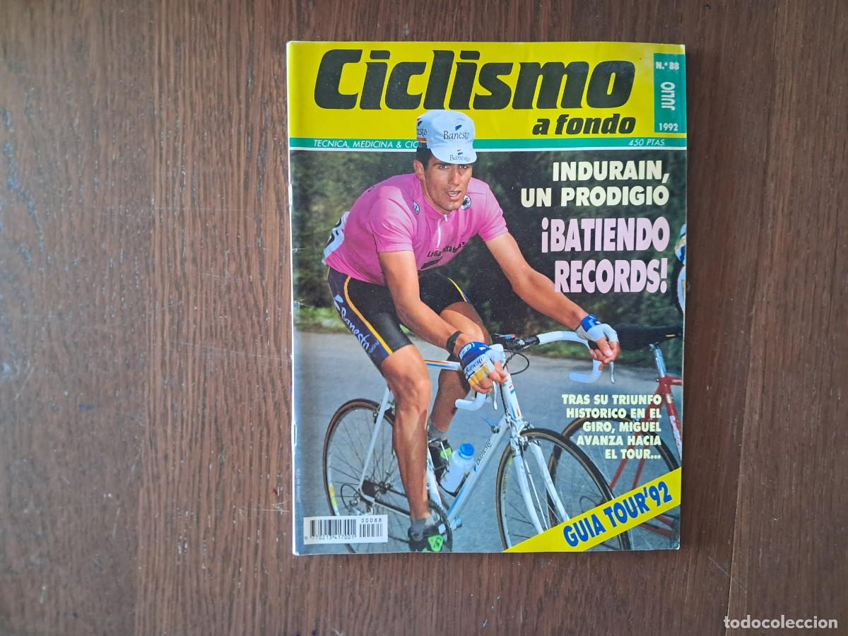 Collectionnisme sportif: revista ciclismo a fondo n&ordm; 88, julio 1992. Indurain, victoria en el giro 1992.
