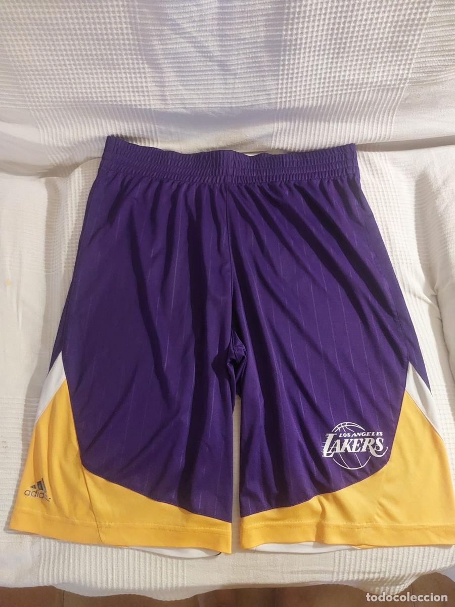 Sammelleidenschaft Sport: PANTALON BASKET DE LOS ANGELES LAKERS DE ADIDAS TALLA M