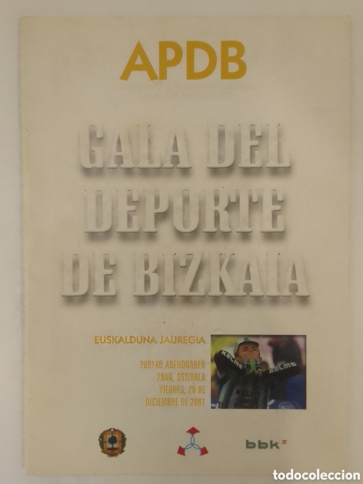 Coleccionismo deportivo: Revista Gala del Deporte de Bizkaia 2001.