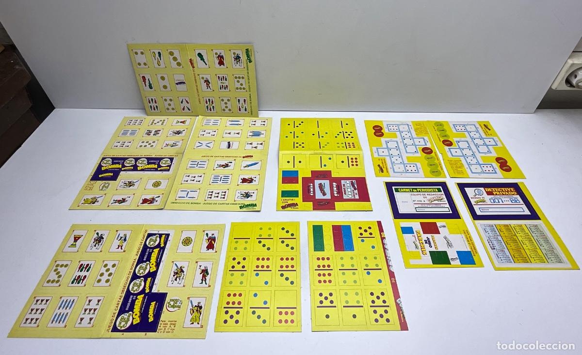 Collectionnisme sportif: JUEGOS CARTAS - DOMIN&Oacute; - CARNET - OBSEQUI&Oacute; DE LA REVISTA BOMBA - REVISTA PRONTO - A&Ntilde;OS 80