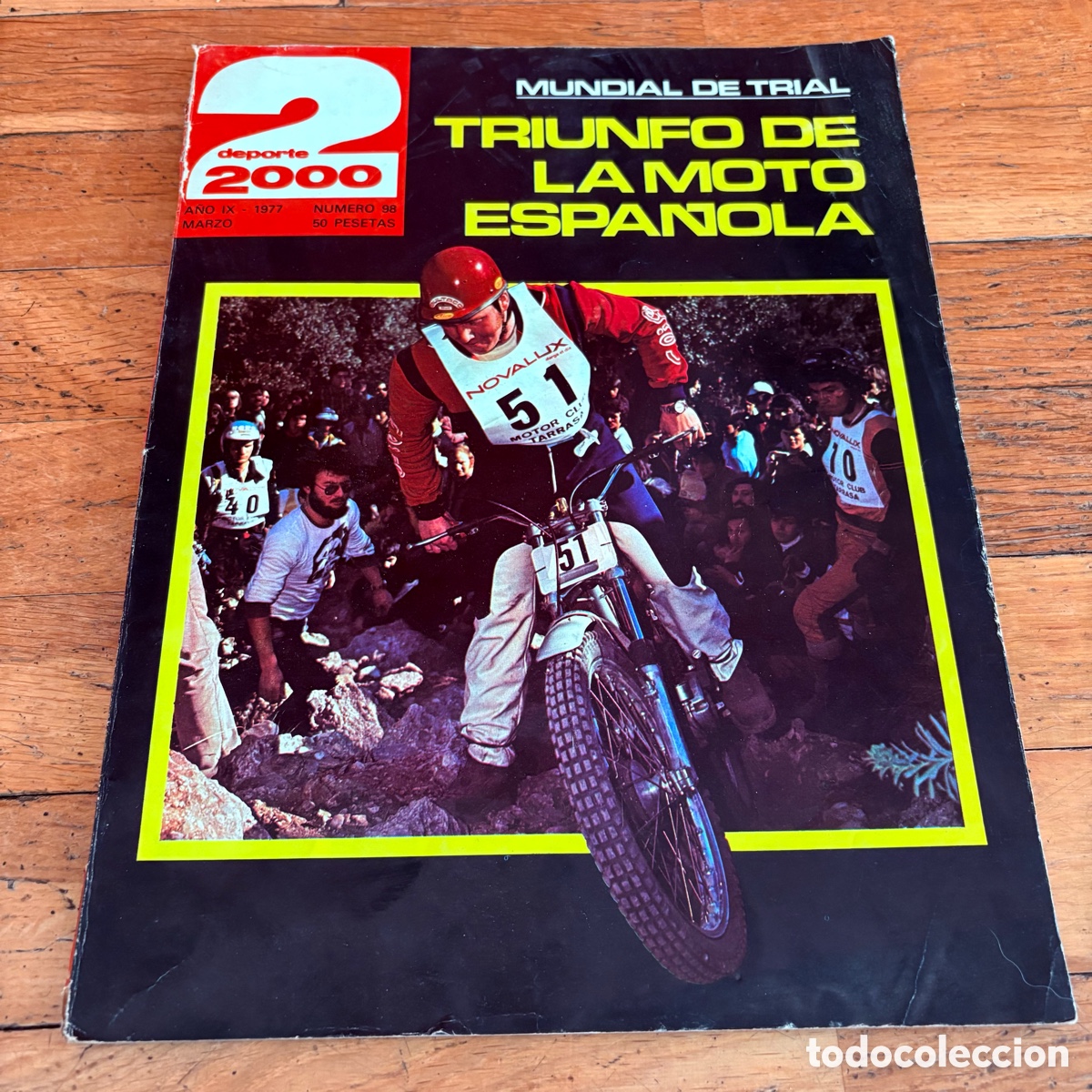 Sammelleidenschaft Sport: Revista deporte 2000 n&ordm; 98 marzo 1977 mundial de trial