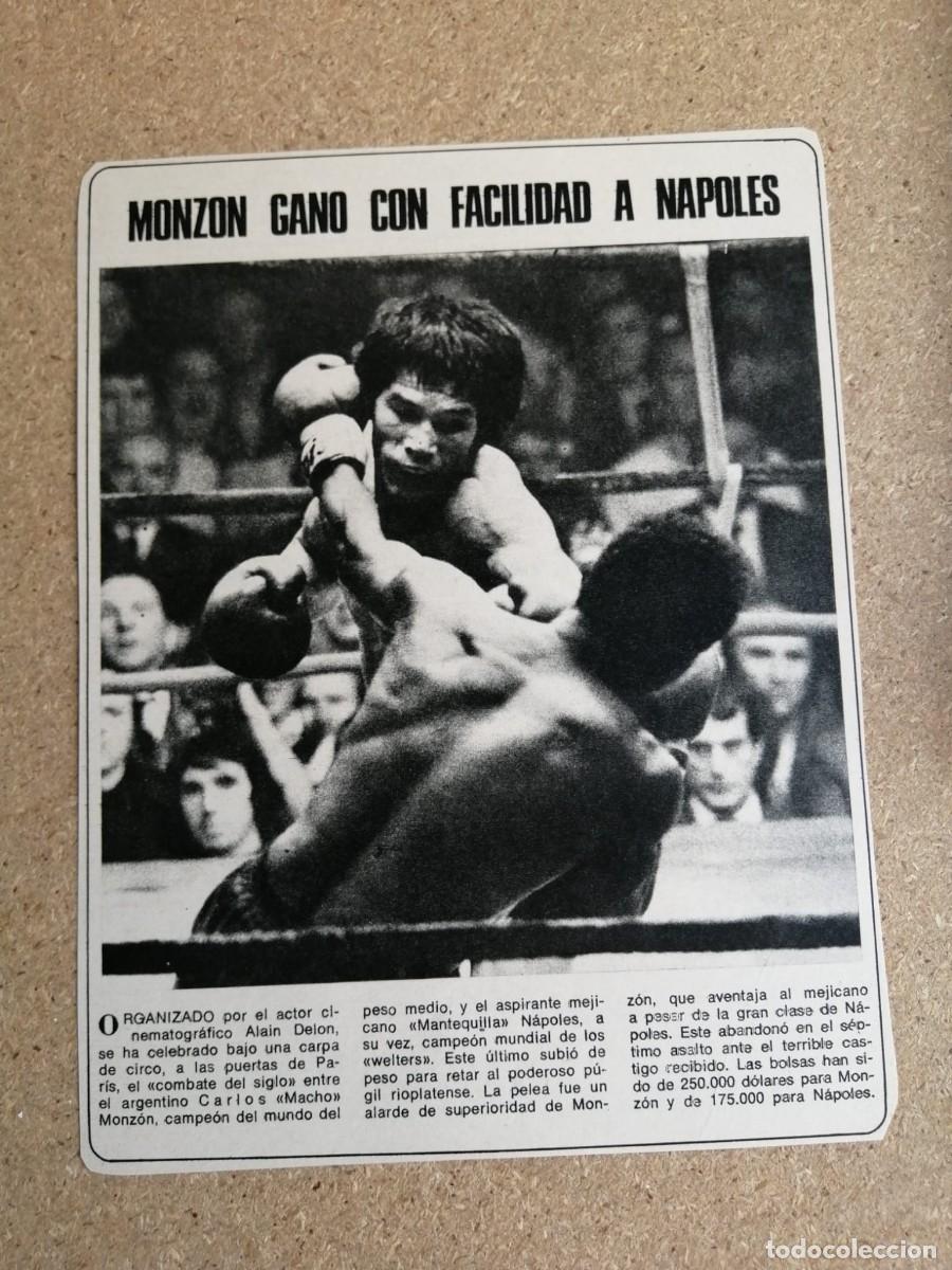 Sports collectibles: ARTICULO BOXEO. MONZON GANO CON FACILIDAD A NAPOLES