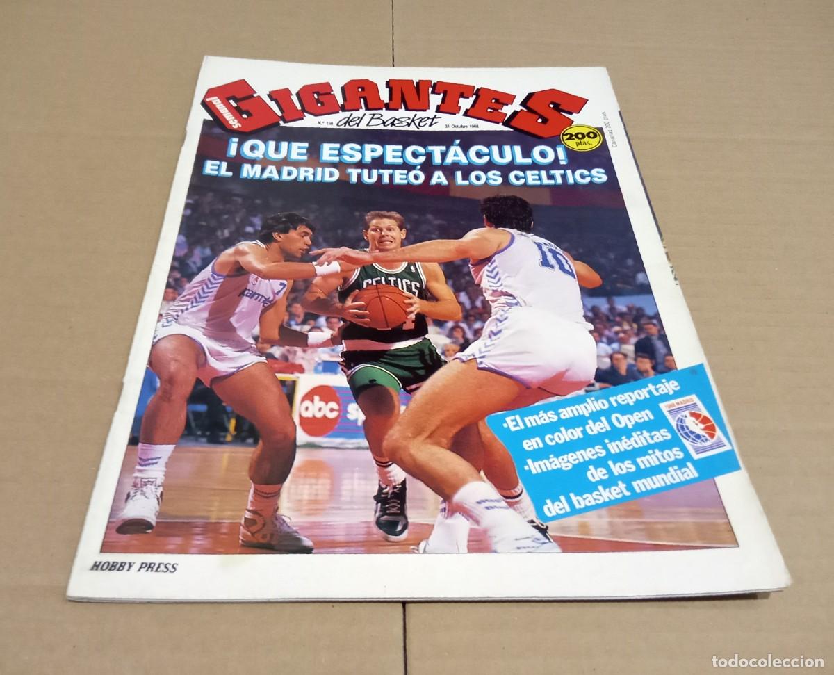 Coleccionismo deportivo: REVISTA MAGAZINE GIGANTES DEL BASKET #156 1988 EXTRA CELTICS CON POSTER COMPLETA MUY BUEN ESTADO
