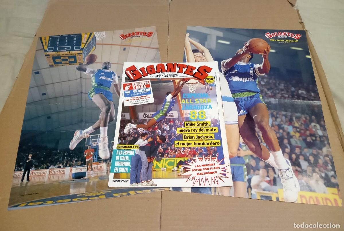 Sports collectibles: REVISTA MAGAZINE GIGANTES DEL BASKET #161 1988 MIKE SMITH CON 3 POSTERS COMPLETA MUY BUEN ESTADO