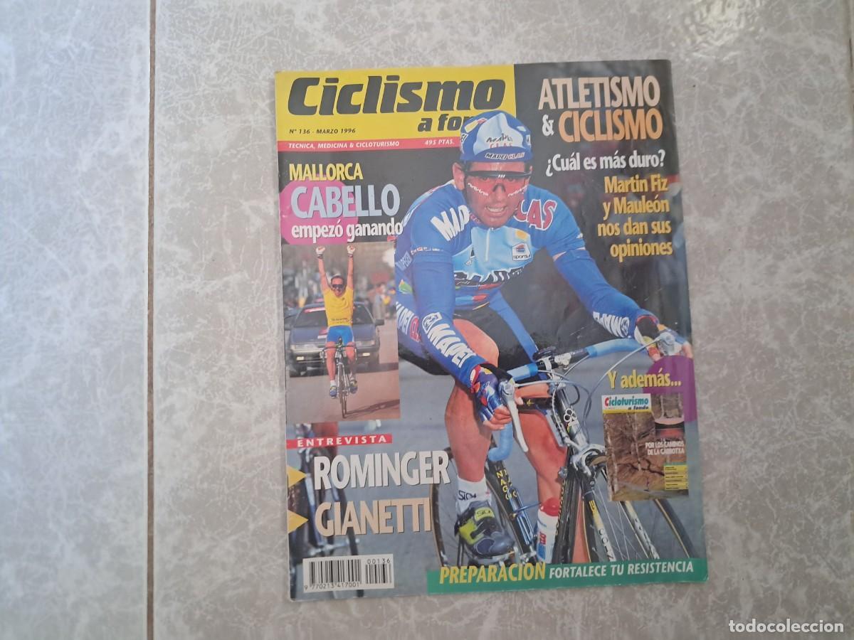 Coleccionismo deportivo: revista ciclismo a fondo n&ordm; 116, marzo 1996. defectos.