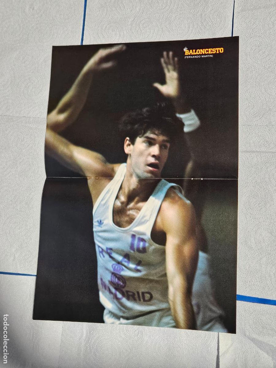 Coleccionismo deportivo: MI BALONCESTO, por Antonio D&iacute;az-Miguel. Edita: Ed. SOMA. No.3, POSTER F. MARTIN, (a.1985)