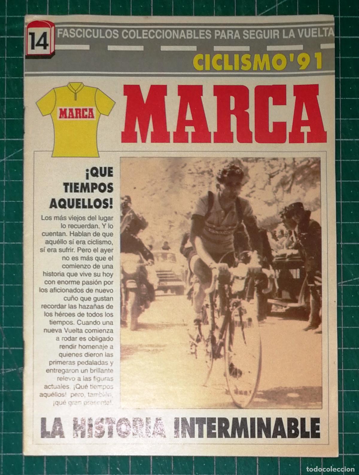 Sammelleidenschaft Sport: FASC&Iacute;CULOS COLECCIONABLES SEGUIR VUELTA. 14 &iexcl;Qu&eacute; tiempos aquellos! La historia interminable. MARCA