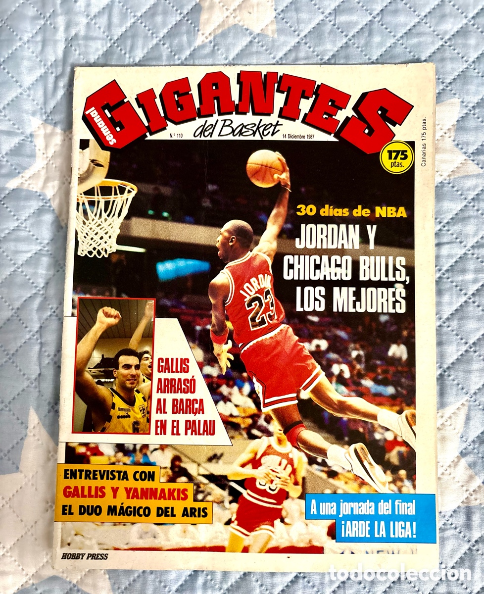 Coleccionismo deportivo: Revista Gigantes del Basket N&ordm; 110 (1987) - Michael Jordan - &iexcl;ESTADO DE MUSEO! C/ P&oacute;ster