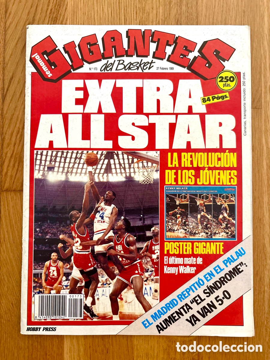 Coleccionismo deportivo: Revista 173 - JORDAN - Gigantes del Basket (1989) - Extra All-Star NBA - &iexcl;Como Nueva!