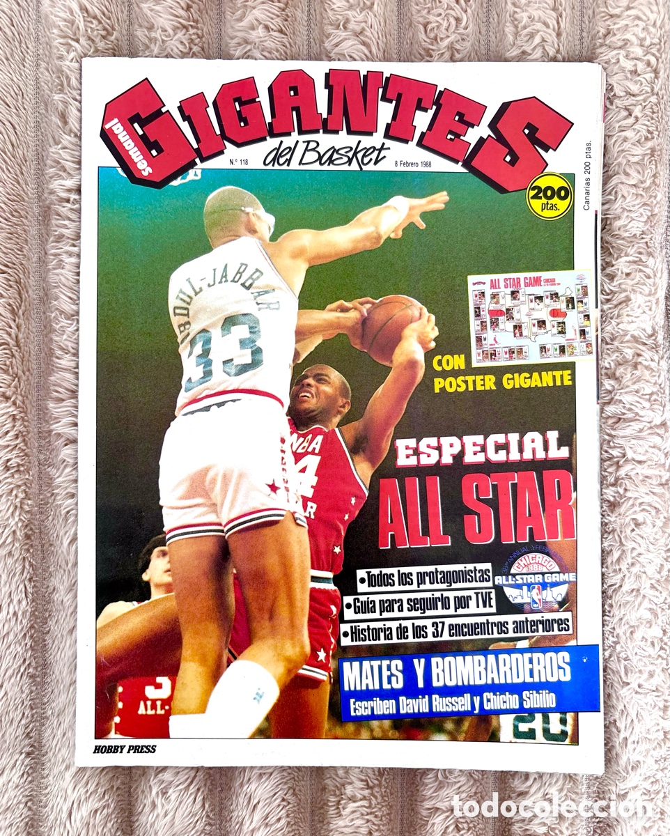 Coleccionismo deportivo: Revista 118 Gigantes del Basket (8 Febrero 1988) - Especial All Star