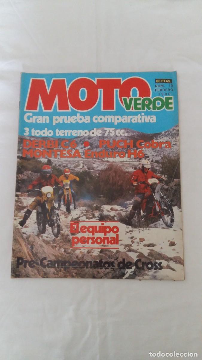 Coleccionismo deportivo: Revista Moto Verde, N&deg;19, Febrero 1980