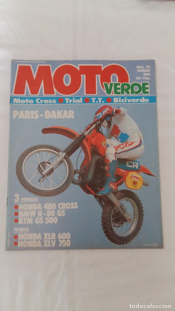 Coleccionismo deportivo: Revista Moto Verde, N&deg;55, Febrero 1983