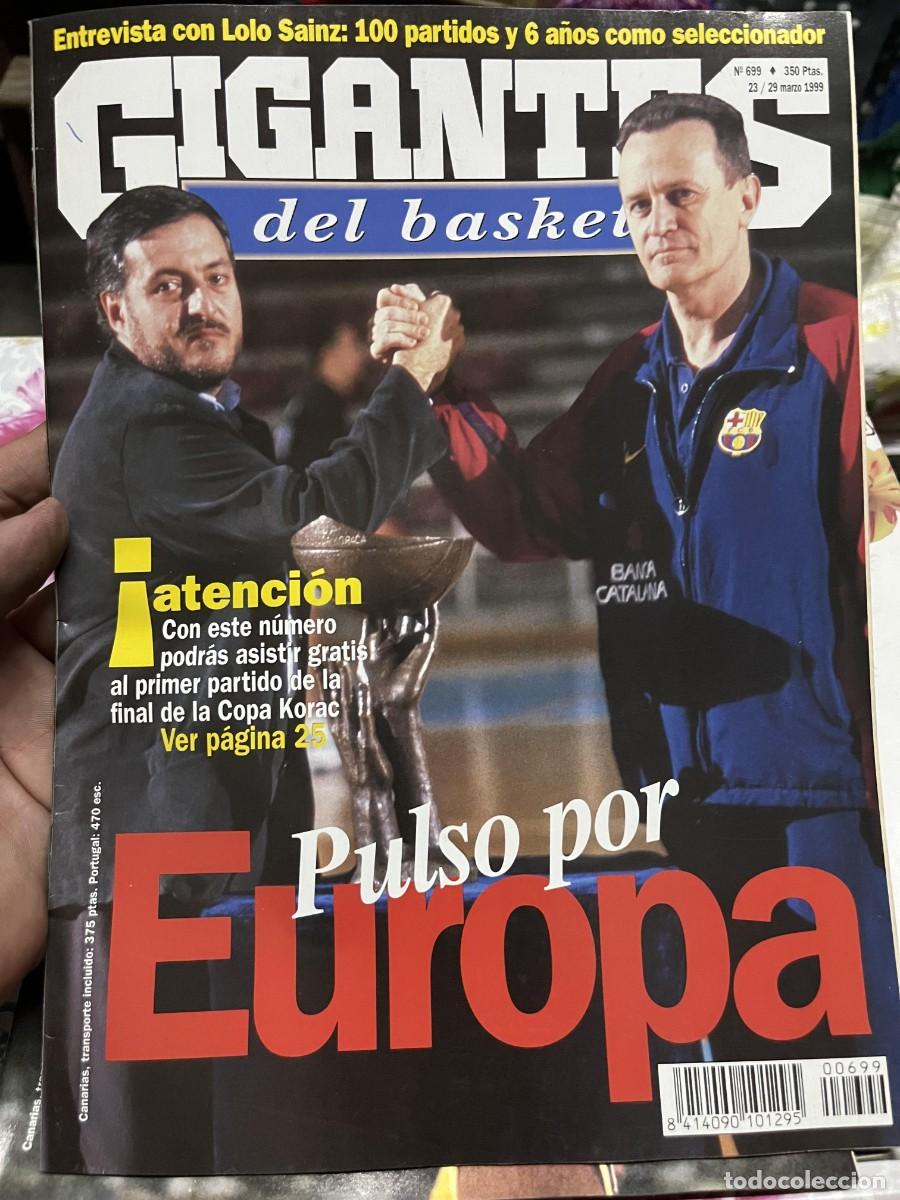 Coleccionismo deportivo: GIGANTES DEL BASKET # 699 MARZO 1999 FINAL COPA KORAC POSTER VELIMIR PERASOVIC FUENLABRADA