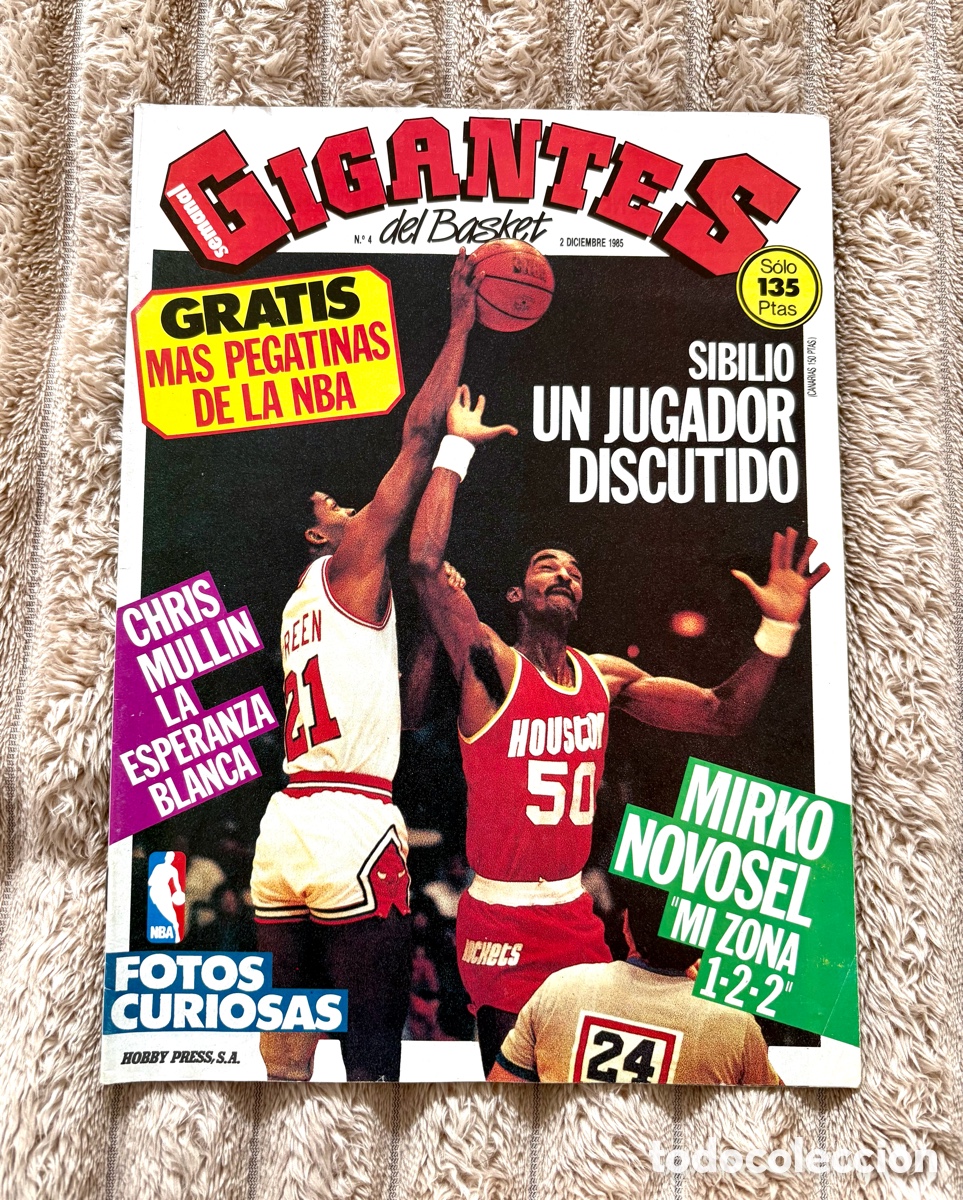 Coleccionismo deportivo: Revista Gigantes del Basket N&ordm; 4 (1985) - Estado Impecable (Con P&oacute;ster Corbal&aacute;n)