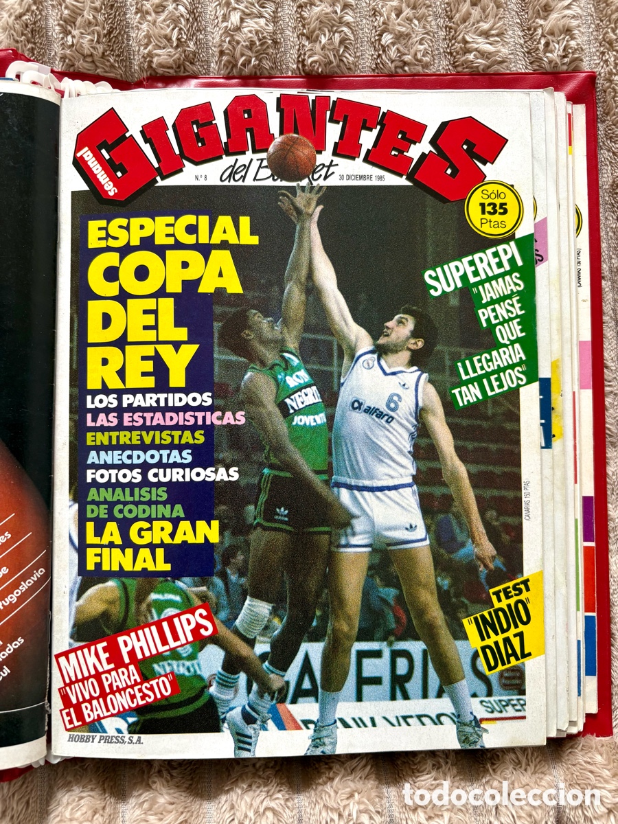 Coleccionismo deportivo: Revista 8 Gigantes del Basket (30 Diciembre 1985) | Estado Impecable - COPA REY 85 - P&Oacute;STER