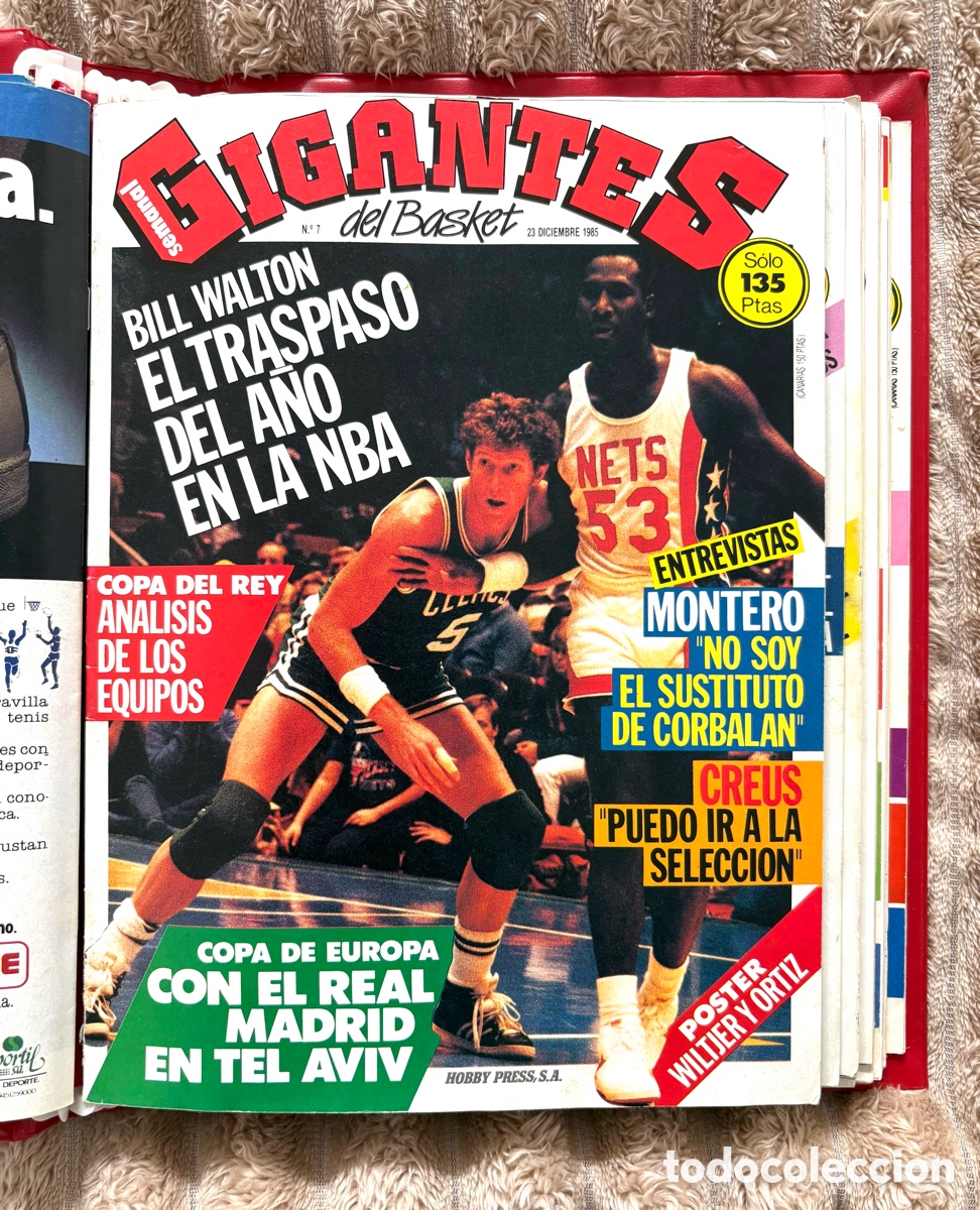 Coleccionismo deportivo: Revista 7 Gigantes del Basket (23 Diciembre 1985) | Estado Impecable / Como Nueva - NBA - P&Oacute;STER