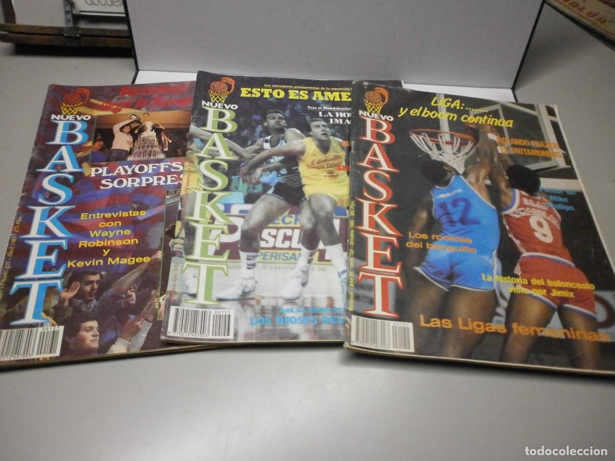 Coleccionismo deportivo: lote de 3 revistas nuevo basket n&ordm; 131 153 137 una con poster