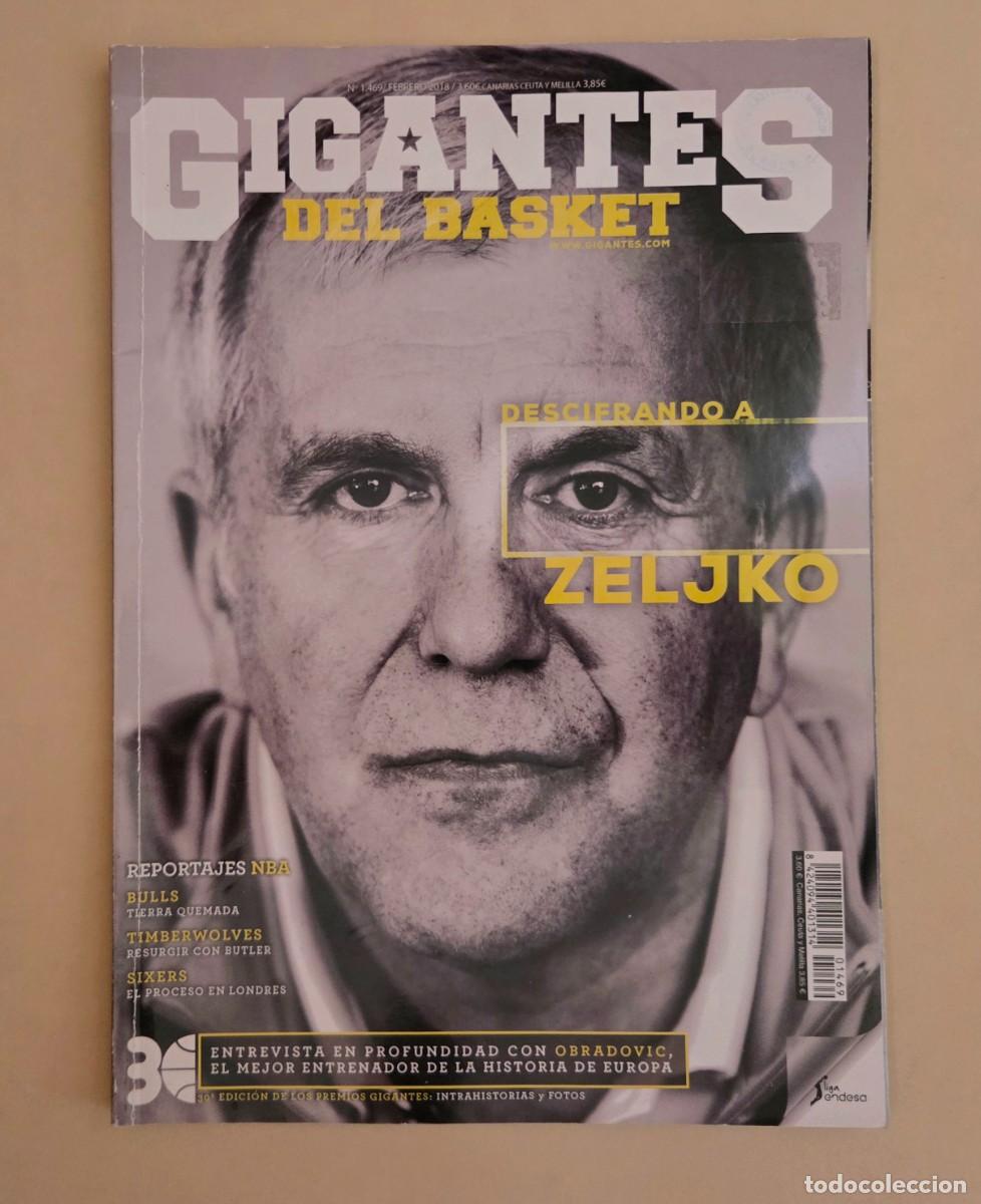 Coleccionismo deportivo: REVISTA GIGANTES DEL BASKET. N&deg; 1469 ENTREVISTA ZELJKO OBRADOVIC. (2018).