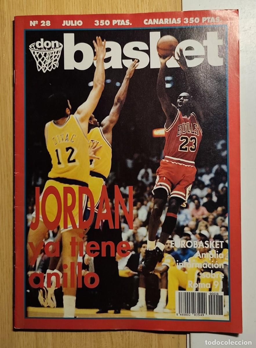 Collectionnisme sportif: REVISTA DON BASKET JULIO 1991 MICHAEL JORDAN PRIMER ANILLO POSTER YUGOSLAVIA KUKOC CAMPEON EUROPA 91