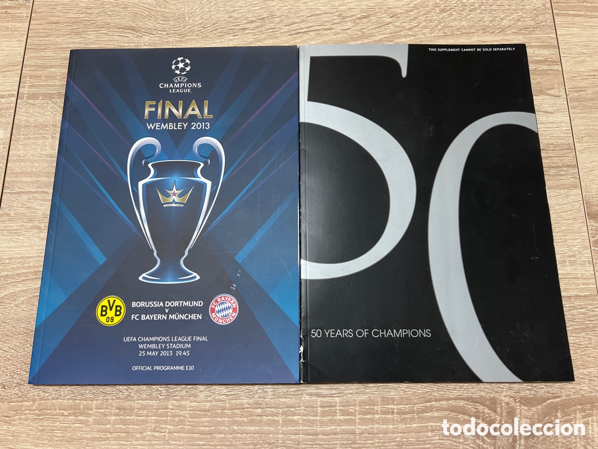 Sports collectibles: 2013 PROGRAMA Y SUPLEMENTO FINAL CHAMPIOS BORUSSIA v BAYERN MUNICH