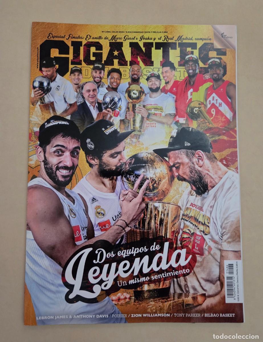 Coleccionismo deportivo: REVISTA GIGANTES DEL BASKET. N&deg; 1486. REAL MADRID CAMPE&Oacute;N ACB y MARC GASOL ANILLO NBA (2019).