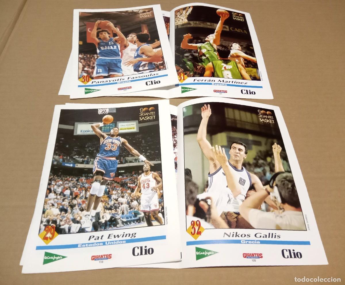 Coleccionismo deportivo: Fasc&iacute;culo Ficha Gigantes Del Basket Patrick Ewing Fassoulas Ferr&aacute;n Mart&iacute;nez Nikos Gallis 1994 NBA