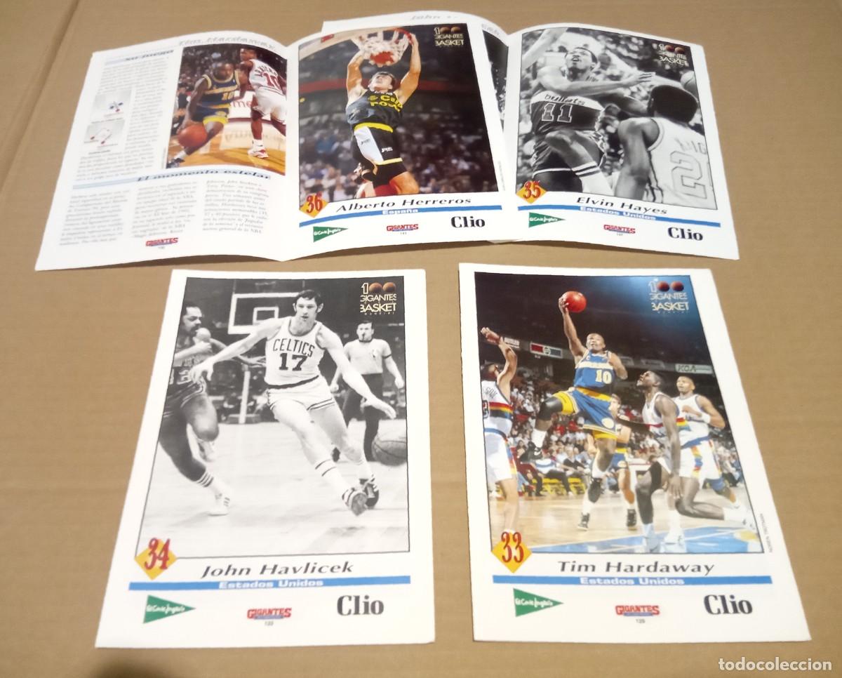 Coleccionismo deportivo: Fasc&iacute;culo Ficha Gigantes Del Basket Tim Hardaway John Havlicek Elvin Hayes Alberto Herreros 1994 NBA