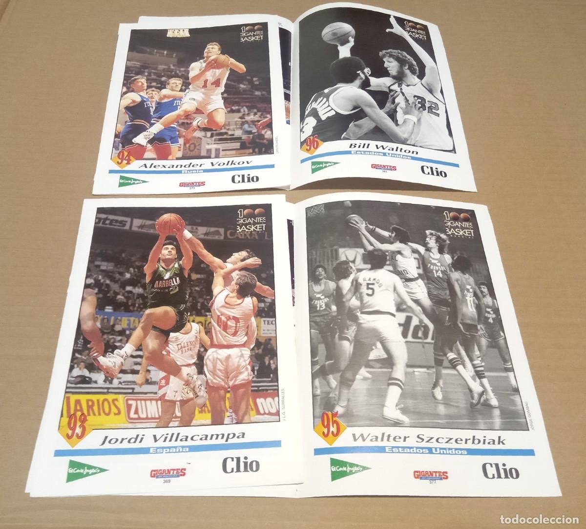 Coleccionismo deportivo: Fasc&iacute;culo Ficha Gigantes Del Basket Jordi Villacampa Volkov Walter Szczerbiak Bill Walton 1994 NBA