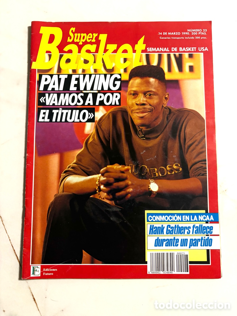 Sammelleidenschaft Sport: Revista Super Basket N&uacute;mero 23 (Marzo 1990) + P&oacute;ster Alexander Volkov - Patrick Ewing Knicks