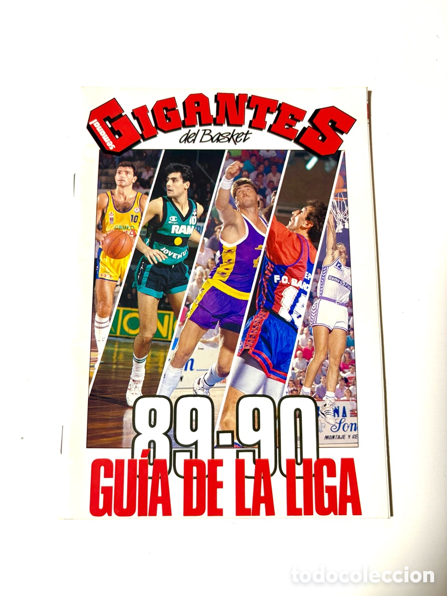 Coleccionismo deportivo: T&iacute;tulo: Gigantes del Basket - Gu&iacute;a de la Liga 89-90 (Ejemplar Excelente).