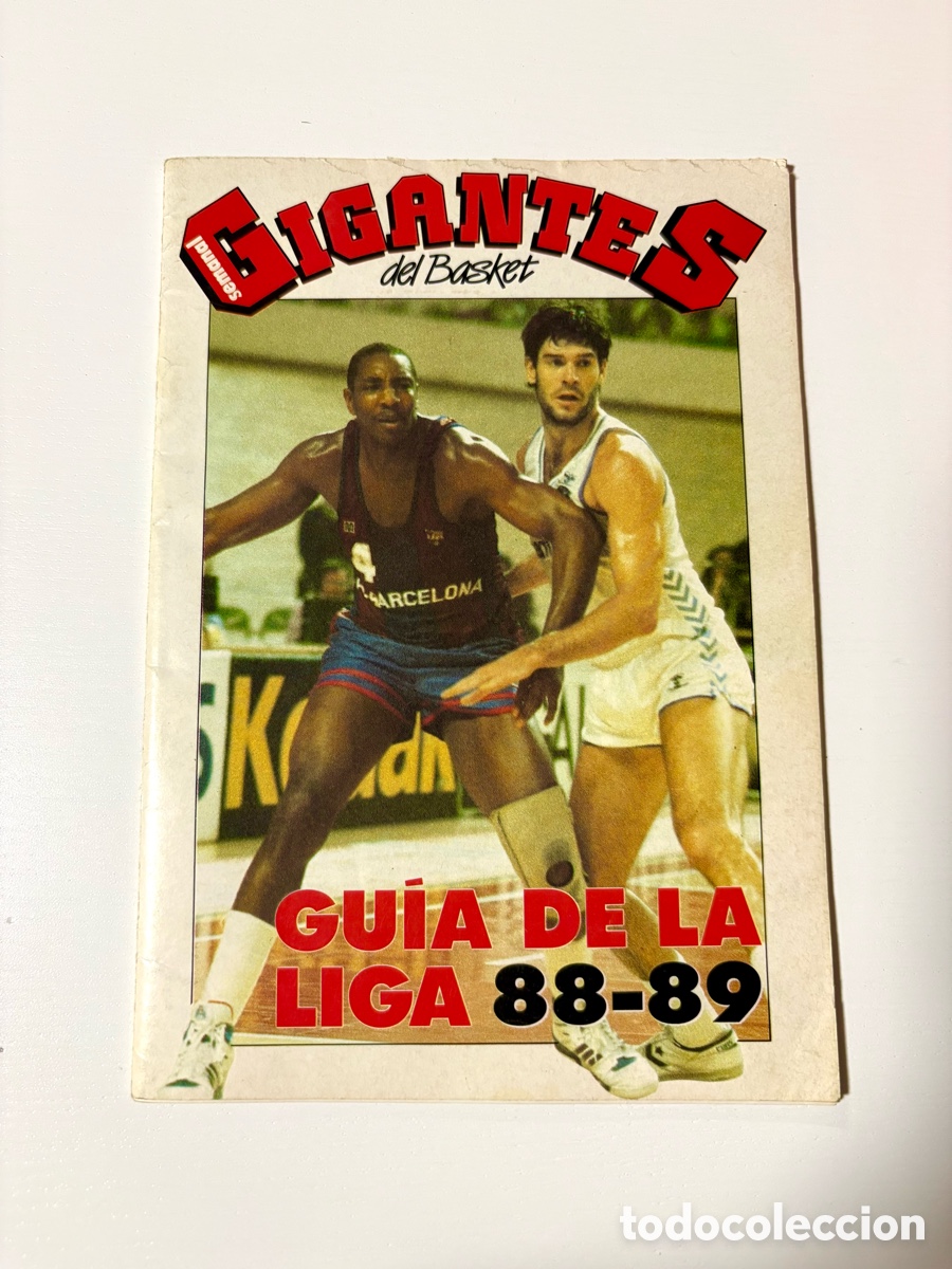 Colecionismo desportivo: Gigantes del Basket - Gu&iacute;a de la Liga 88-89 (Ejemplar Excelente).