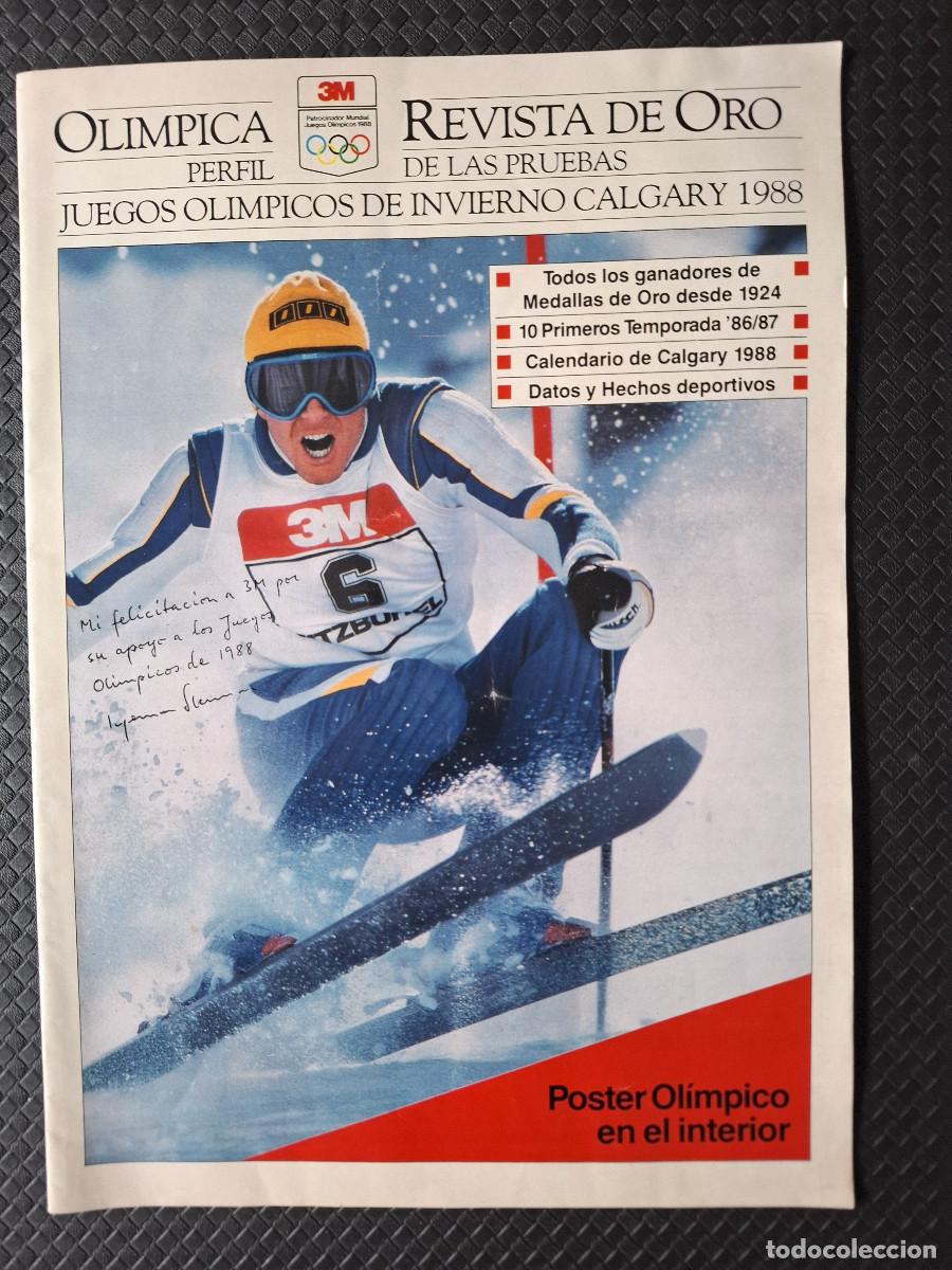 Coleccionismo deportivo: Revista Ol&iacute;mpica. Revista de Oro. Juegos Ol&iacute;mpicos de Invierno Calgary 1988. 3m