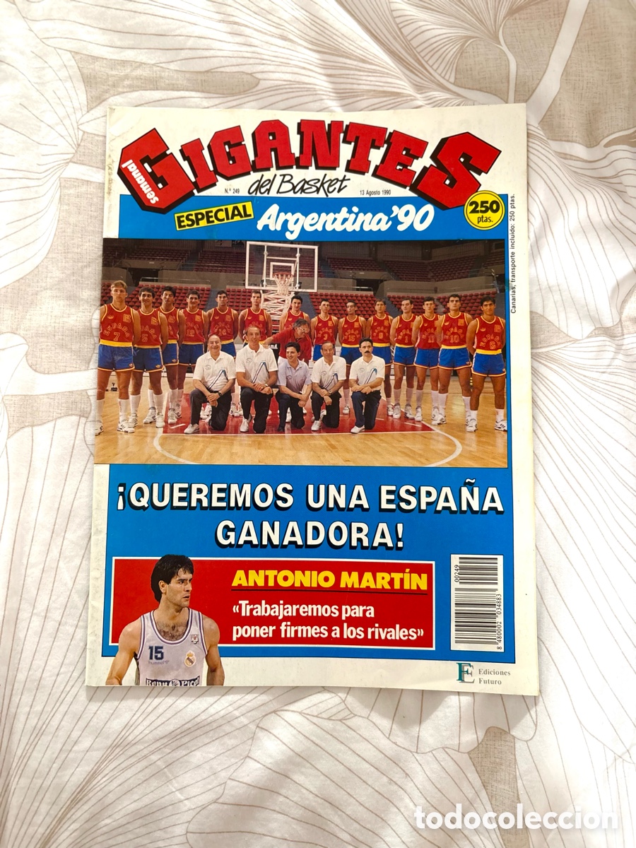 Coleccionismo deportivo: Revista Gigantes 249 (1990) Especial Argentina 90 + P&oacute;ster Kenny Anderson USA