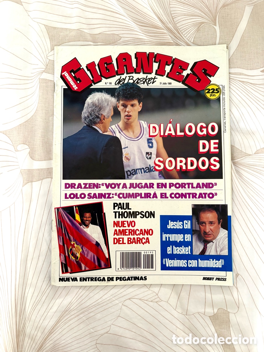 Coleccionismo deportivo: Revista Gigantes 195 (1989) Entrevista Drazen Petrovic &rdquo;Solo NBA&rdquo; - foto JORDAN - LEER DESCRIPCI&Oacute;N