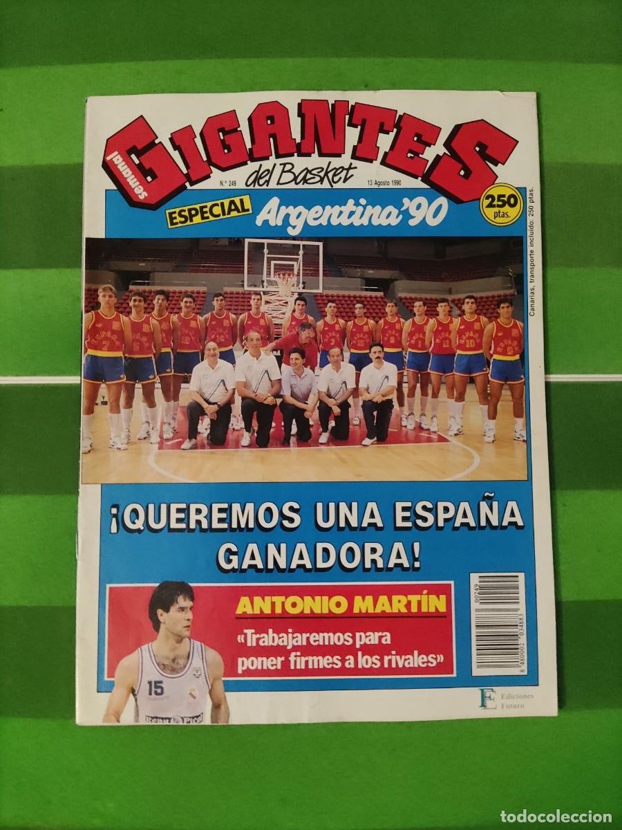Coleccionismo deportivo: 249 Revista Gigantes del basket 1990 Argentina 90