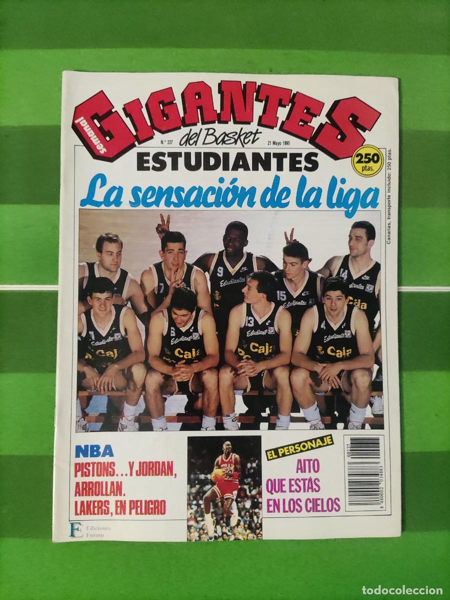 Collectionnisme sportif: 237 Revista Gigantes del basket 1990 Estudiantes / Pistons / Jordan / Los Lakers