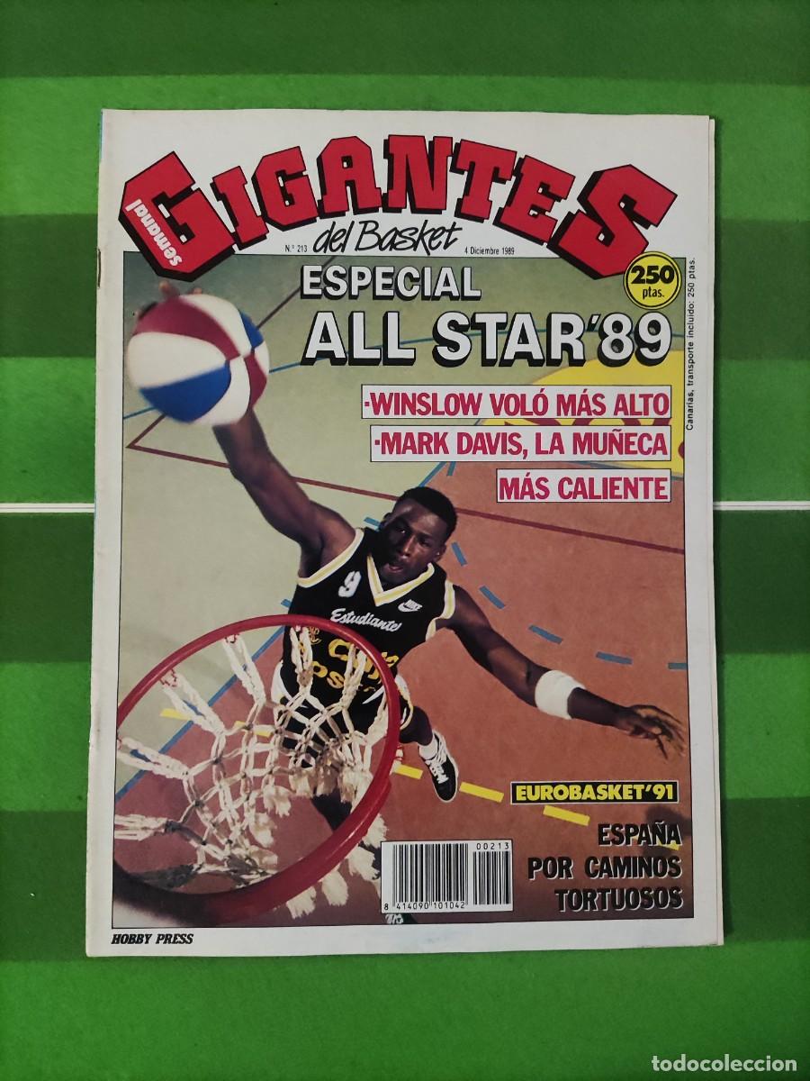 Coleccionismo deportivo: 213 Revista Gigantes del basket 1989 Especial All Star / Eurobasket '91