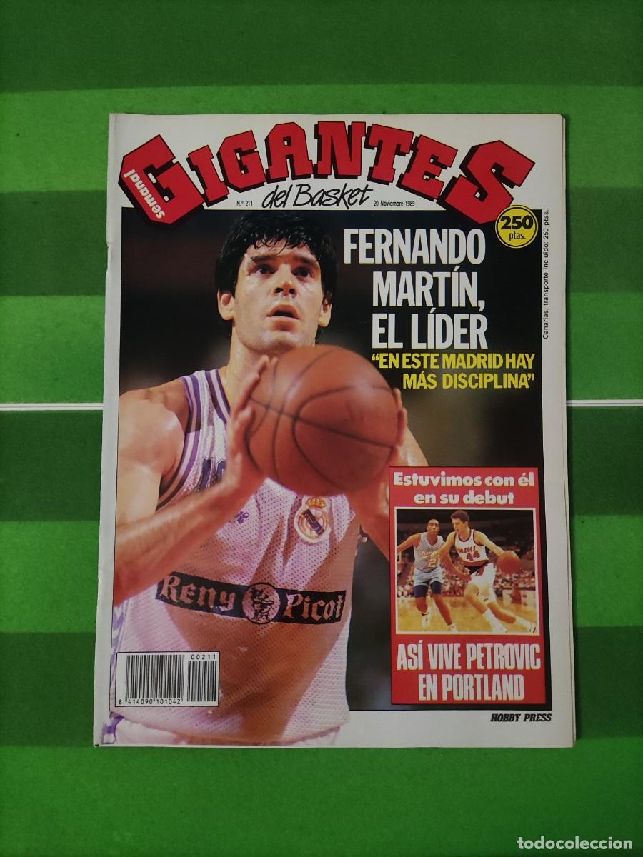 Collectionnisme sportif: 211 Revista Gigantes del basket 1989 Fernando Mart&iacute;n el l&iacute;der / Petrovic en Portland