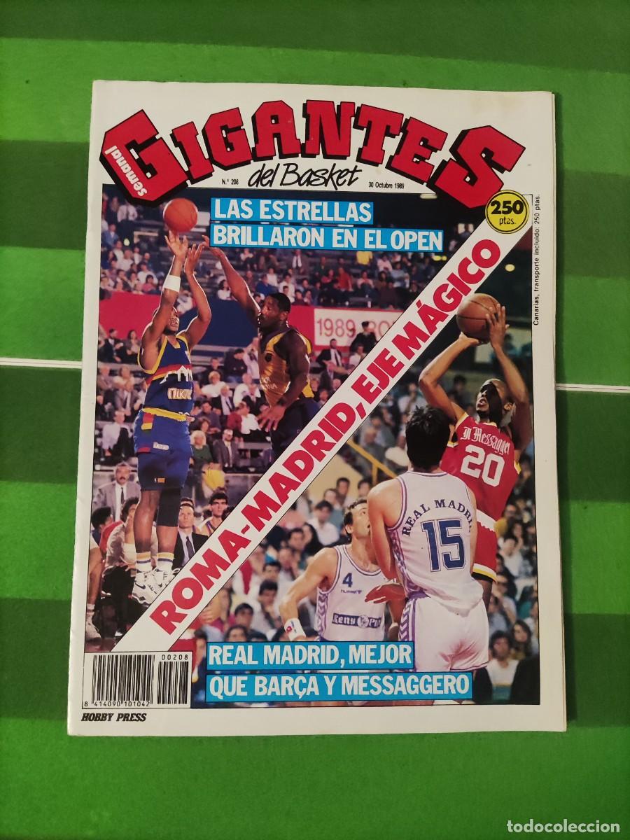 Coleccionismo deportivo: 208 Revista Gigantes del basket 1989 Las estrellas brillaron en el open / Roma - Madrid