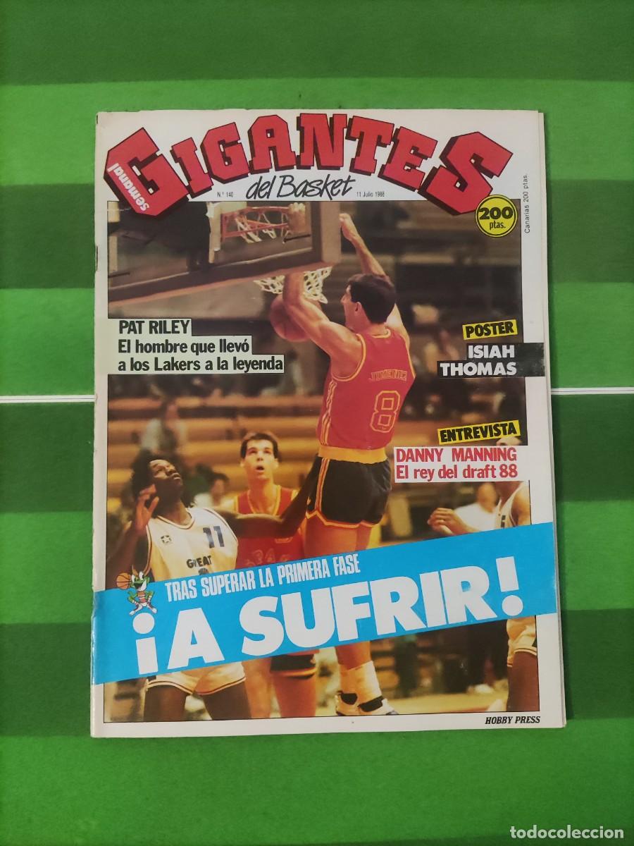 Coleccionismo deportivo: 140 Revista Gigantes del basket 1988 Espa&ntilde;a estar&aacute; en Seul / Charles Oakley
