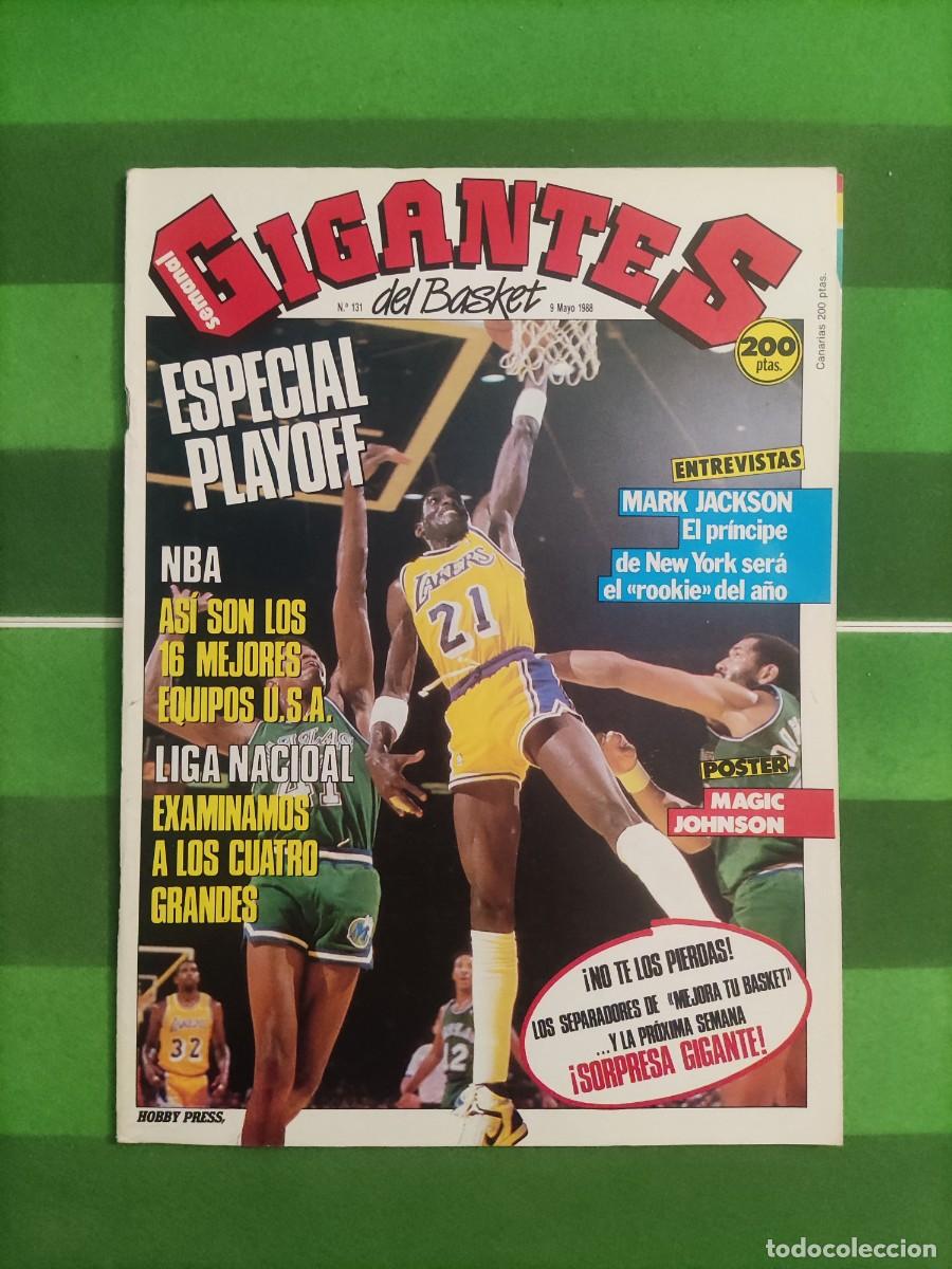 Colecionismo desportivo: 131 Revista Gigantes del basket 1988 Especial Playoff / Mark Jackson
