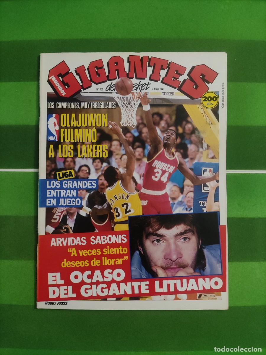 Colecionismo desportivo: 130 Revista Gigantes del basket 1988 Olajuwon / Sabonis
