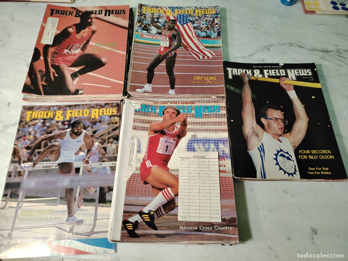 Coleccionismo deportivo: Track and Field News (Revista de atletismo USA) Lote de 40 n&uacute;meros, a&ntilde;os 80