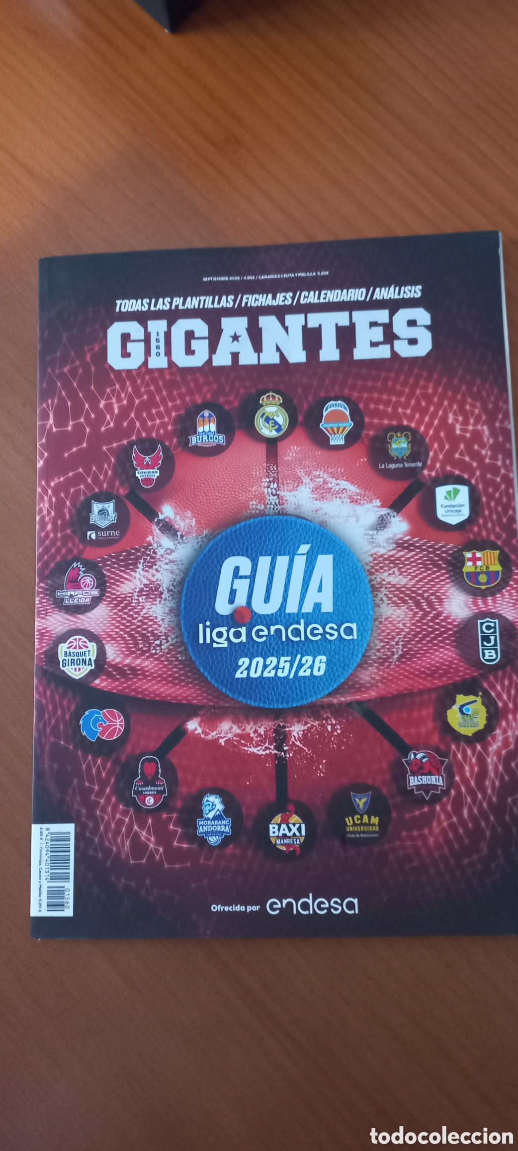 Coleccionismo deportivo: Gigantes septiembre 2025 gu&iacute;a liga endesa 2025/2026