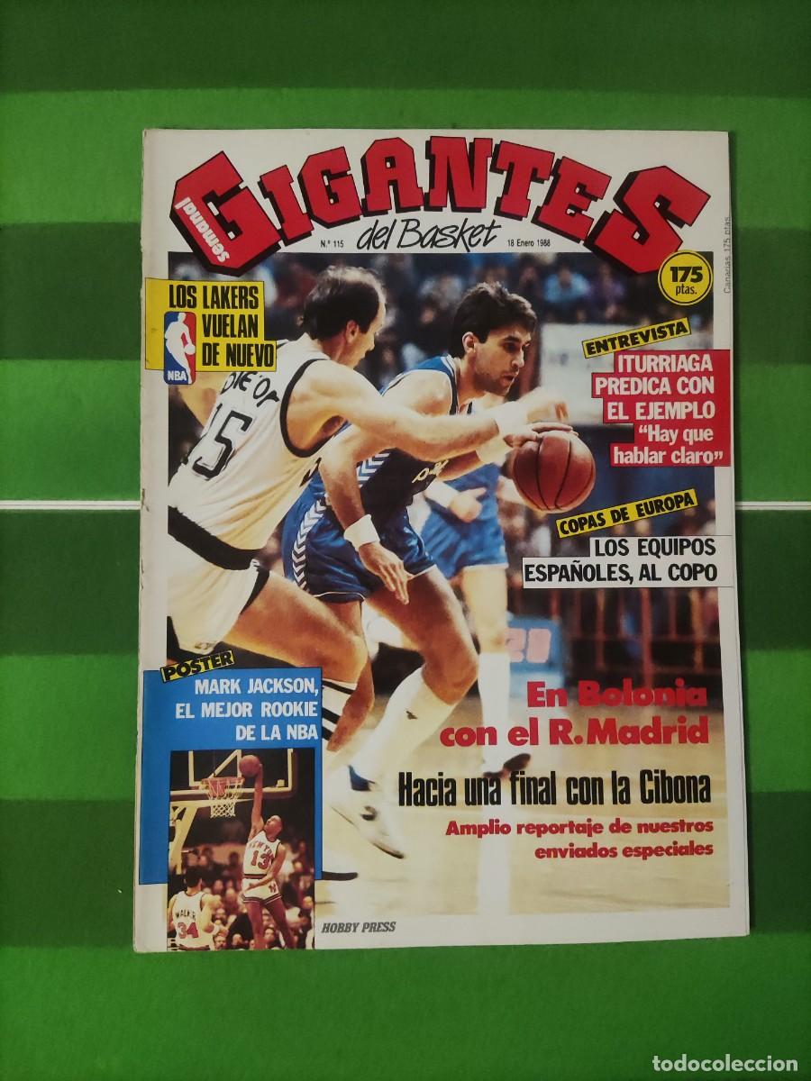 Coleccionismo deportivo: 115 Gigantes del basket 1988 Los Lakers / Iturriaga / Bolonia - Real Madrid / Mark Jackson Rookie