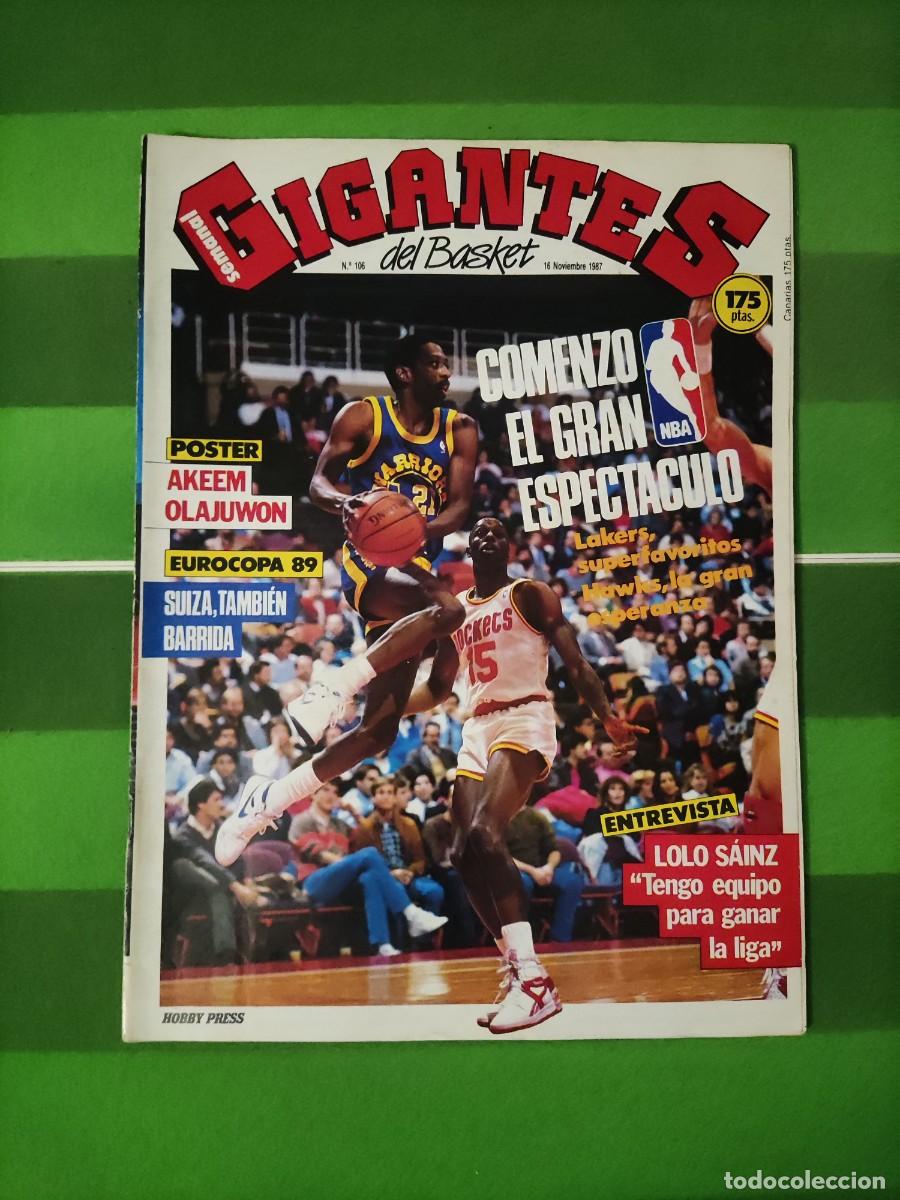 Sports collectibles: 106 Gigantes del basket 1987 Comienza la NBA / Eurocopa 89 / Lolo Sainz